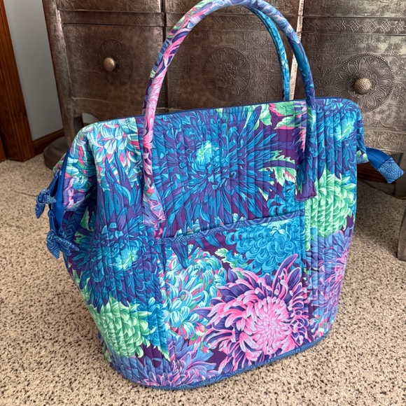 Poppins Bag in Kaffe Fassett Chrysanthemum Fabric - Picture 2 of 6